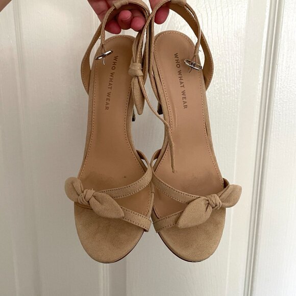Who What Wear Suede Strappy Heels - Picture 2 of 9